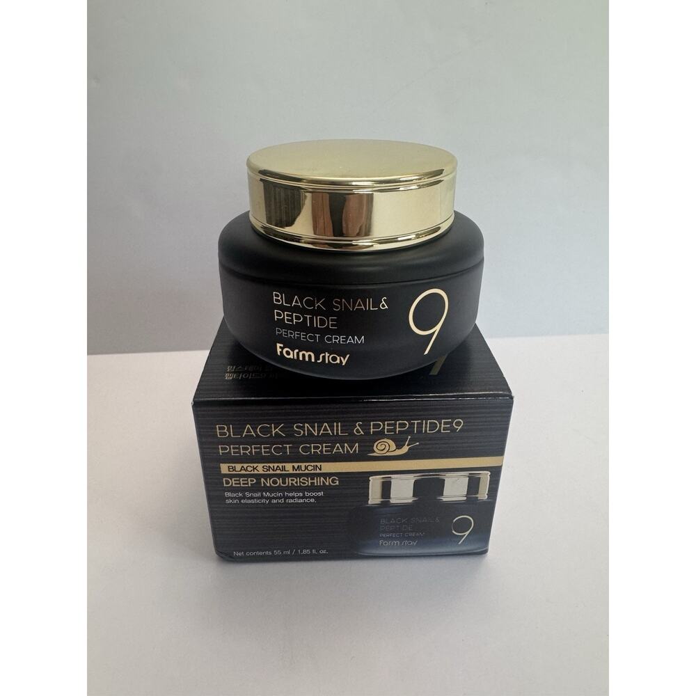Farmstay Black Snail & Peptide 9 Perfect Cream 55ml K-Beauty New